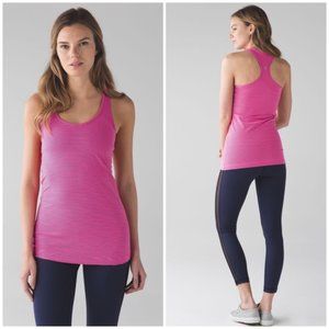 LULULEMON Cool Racerback Stripe Neon Pink {UU22}